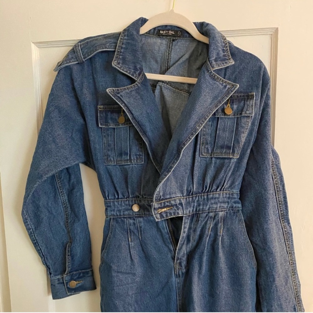 Nasty Gal Denim Boilersuit
